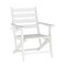 Merrick Lane Maitland Indoor/Outdoor Adirondack Dining Chair with Fold Out Cup Holder, Recycled All-Weather HDPE Adirondack Chair